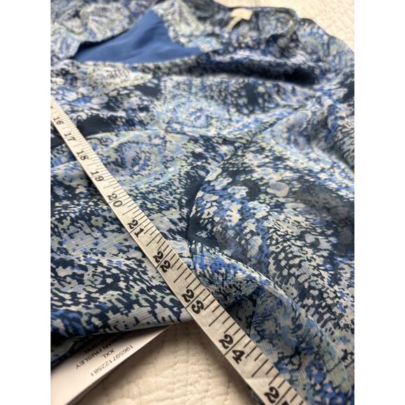 NEW Joie Maxi Dress Size XXL Blue Green Parisian Paisley Tiered - Picture 5 of 8